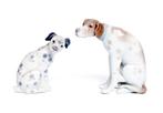 Lladró - Beeldje, 2 hondjes - 10 cm - Porselein, Antiek en Kunst