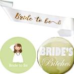 Vrijgezellenfeest set Bride to Be en Team Bride set 21-delig, Verzenden, Nieuw, Feestartikel, Geboorte of Huwelijk