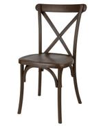 Manhattan Cross-Back Harsstoelen Donker Hout Effect (Set..., Verzenden, Nieuw in verpakking