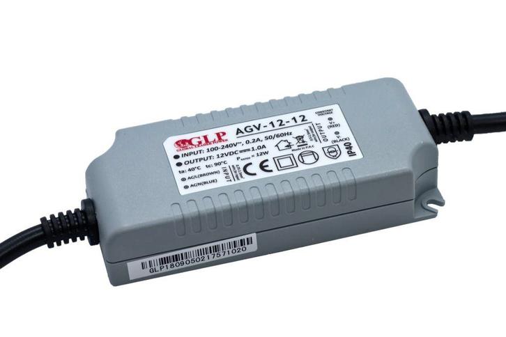 Ledvoeding - 12 volt - 1 ampère - 12 watt, Hobby en Vrije tijd, Elektronica-componenten, Verzenden