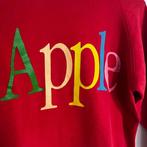 RARE 90s Vintage Apple Sweatshirt L Rainbow Apple - Computer, Nieuw