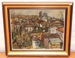 Francisco Menéndez Morán (1956) - Vista de pueblo, Antiek en Kunst, Kunst | Schilderijen | Klassiek