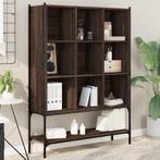 vidaXL Boekenkast 102x30x141,5 cm bewerkt hout bruin, Huis en Inrichting, Kasten | Boekenkasten, Verzenden, Nieuw, Overige houtsoorten