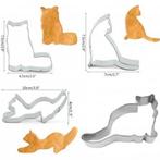 Set met 5 verschillende poezen koekjes uitsteekvormen, Hobby en Vrije tijd, Taarten en Cupcakes maken, Verzenden, Nieuw, Taarten of Cupcakes