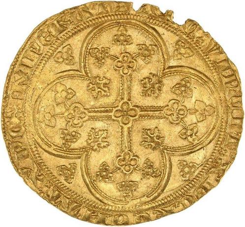 Frankrijk. Philippe VI (1328-1350). Ecu dor à la chaise, Postzegels en Munten, Munten | Europa | Euromunten