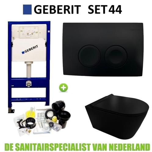 Geberit UP100 Toiletset Compleet | Inbouwreservoir | Rimless, Doe-het-zelf en Verbouw, Sanitair, Overige typen, Nieuw, Ophalen of Verzenden