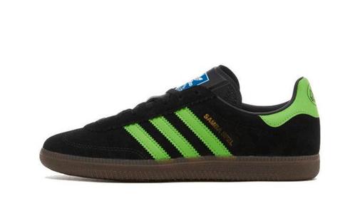 Adidas Samba Deco SPZL Core Black Lucid Lime - maat 44, Kleding | Dames, Schoenen, Zwart, Nieuw, Sneakers of Gympen, Verzenden