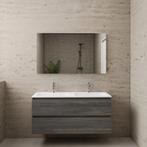 ACTIE BWS Badmeubel | Paris | Frey Oak 120 cm | Mat Wit, Ophalen of Verzenden, Nieuw, Bad