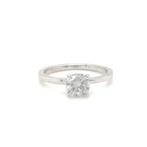 Zonder Minimumprijs - Ring - 14 karaat Witgoud - 1.00ct. tw., Nieuw