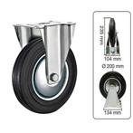 Tarsus Bokwiel 200 mm - Slijtvast Rubber - Draagvermogen..., Ophalen of Verzenden, Nieuw