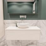 Badkamermeubel BWS Madrid Wit 100 cm met Topblad en, Doe-het-zelf en Verbouw, Sanitair, Ophalen of Verzenden, Nieuw, Bad