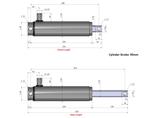 Hydraulische aanhangerremcilinder interne veerslag 95 mm, Ophalen of Verzenden, Nieuw, Overige merken