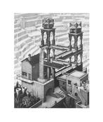 Kunstdruk M. C. Escher - Wasserfall 55x65cm, Huis en Inrichting, Verzenden, Nieuw