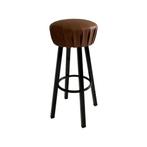 Barkruk Gezellig Vintage - Cognac Vintage/Café, Ophalen, Nieuw