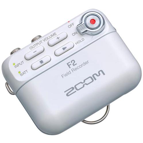 Zoom F2 White recorder met dasspeldmicrofoon, Audio, Tv en Foto, Professionele Audio-, Tv- en Video-apparatuur, Verzenden