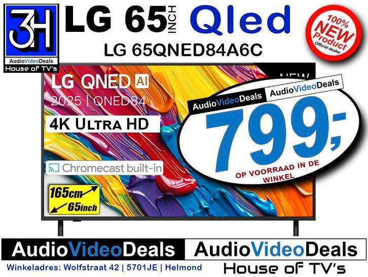 Nieuwste LG grote 65inch Qled tv Op voorraad voor €799, Audio, Tv en Foto, Televisies, 100 cm of meer, Smart TV, 4k (UHD), Nieuw