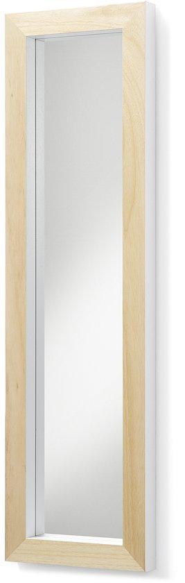 LaForma Drop Spiegel 98x28cm - Frame Blank Hout - Wit, Huis en Inrichting, Woonaccessoires | Overige, Verzenden