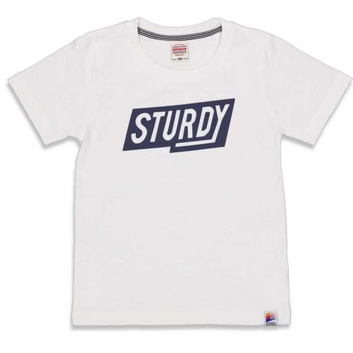 Sturdy - T Shirt Wit met Marine Logo, Kinderen en Baby's, Kinderkleding | Overige, Jongen, Nieuw, Ophalen of Verzenden