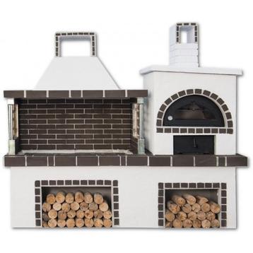 Buitenkeuken set bbq met houtoven (modern) - black... beschikbaar voor biedingen