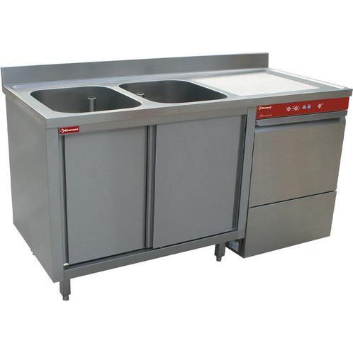 Diamond Vaatwasser | Spoeltafel | Op Kast + Schuifdeuren Lin, Zakelijke goederen, Horeca | Keukenapparatuur, Nieuw in verpakking