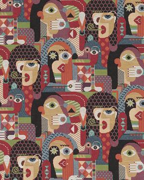 Jacquard Coloured Faces, Hobby en Vrije tijd, Stoffen en Lappen, Nieuw