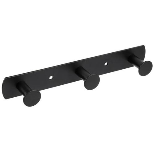 Differnz kapstok 3 haken rvs mat zwart, Huis en Inrichting, Woonaccessoires | Kapstokken, Verzenden