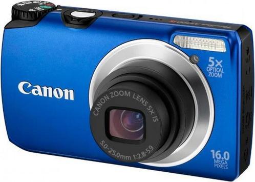 Canon PowerShot A3300 IS Digitale Compact Camera - Blauw, Audio, Tv en Foto, Fotocamera's Digitaal, Zo goed als nieuw, Verzenden
