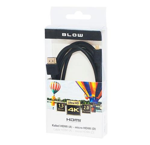 HDMI naar micro HDMI - 4K - 1,5 meter, Doe-het-zelf en Verbouw, Overige Doe-het-zelf en Verbouw, Nieuw, Ophalen of Verzenden
