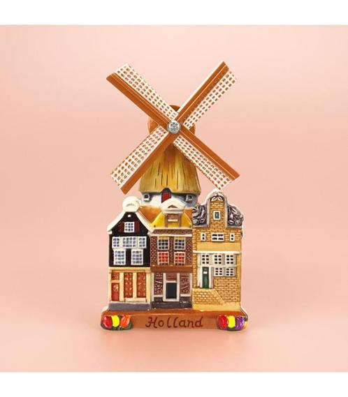 Magneet polyprint stadsmolen Holland - multicolor, Kleding | Heren, Schoenen, Nieuw, Ophalen of Verzenden
