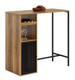 Industriële Bartafel met Opbergruimte –Hout en Metaal 110 cm, Verzenden, Nieuw