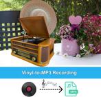 DL - Vinyl Turntable - Multifunctioneel - Retro Design, Verzenden, Nieuw