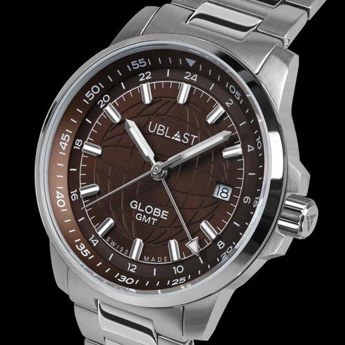Ublast - Globe GMT - Swiss Made - REF.UBGLO40CHO - Ltd, Sieraden, Tassen en Uiterlijk, Horloges | Heren