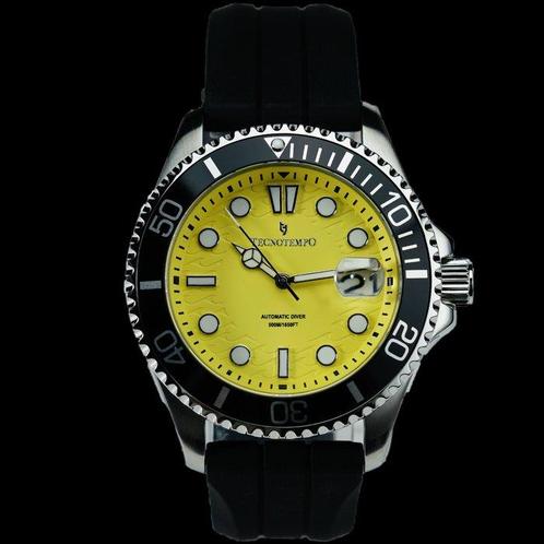 Tecnotempo - Diver 500M/1650ft WR - Automatic - Yellow - -, Sieraden, Tassen en Uiterlijk, Horloges | Heren