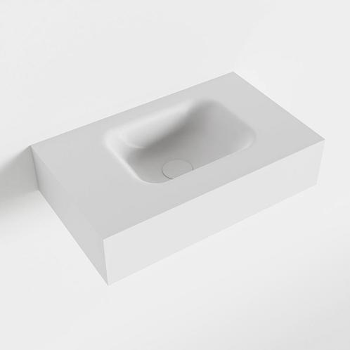 MONDIAZ LEX Talc vrijhangende solid surface wastafel 50cm., Doe-het-zelf en Verbouw, Sanitair, Overige typen, Nieuw, Ophalen of Verzenden