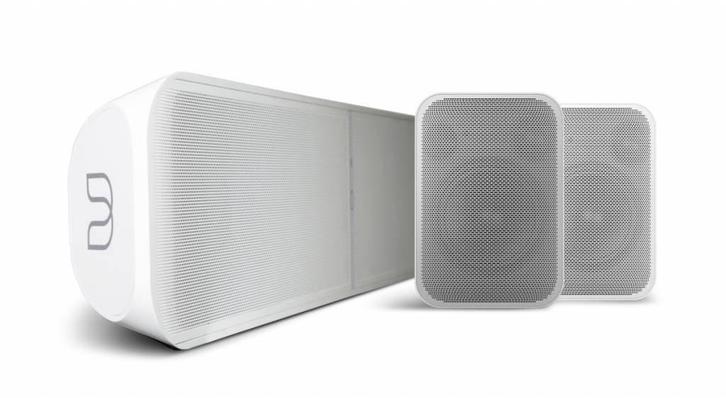 Bluesound Combi Deal Pulse Soundbar+ en 2X Pulse Flex 2i -, Audio, Tv en Foto, Luidsprekers, Front, Rear of Stereo speakers, Nieuw