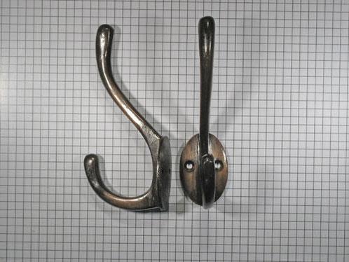 Hoed en jashaak groot messing antiek, Huis en Inrichting, Woonaccessoires | Kapstokken, Verzenden