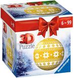 3D Puzzel - Kerstbal Geel (54 stukjes) | Ravensburger -, Nieuw, Verzenden