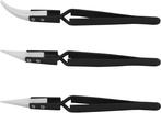 Keramische Precisie-Tweezerset – 3 Stuks Reverse, Diversen, Verzenden, Nieuw