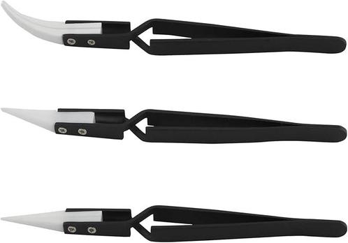 Keramische Precisie-Tweezerset – 3 Stuks Reverse, Diversen, Overige Diversen, Nieuw, Verzenden