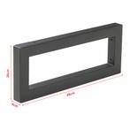 Ophangbeugel set van 2 Hawangen 45x20 cm zwart [en.casa], Verzenden, Nieuw