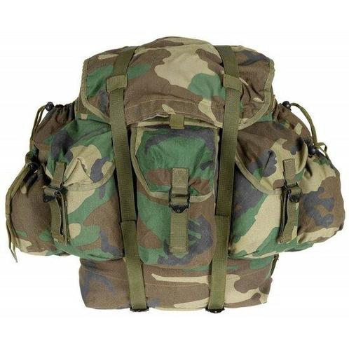 Turkse landmacht Alice Pack veldrugzak 55L, woodland camo, Sport en Fitness, Bergsport en Wandelen, Rugzak, Gebruikt, Ophalen of Verzenden