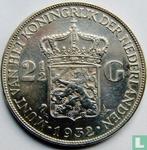 Nederland 2½ gulden 1932 (type 2) (munten), Postzegels en Munten, Munten | Nederland, Verzenden, Losse munt, Goud