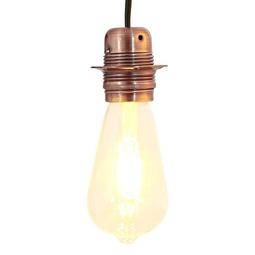 vidaXL Lamphouders 2 st rood brons E27, Huis en Inrichting, Lampen | Overige, Nieuw, Verzenden