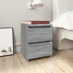 vidaXL Nachtkastjes 2 stuks Grijs Sonoma 30x30x40 cm, Huis en Inrichting, Slaapkamer | Nachtkastjes, Minder dan 45 cm, Verzenden