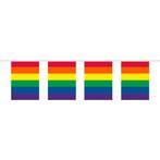 Regenboog Vlaggenlijn 10m, Hobby en Vrije tijd, Feestartikelen, Nieuw, Verzenden