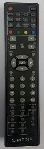 Afstandsbediening Qmedia QLE25K1P, Audio, Tv en Foto, Afstandsbedieningen, Origineel, Nieuw, Ophalen of Verzenden