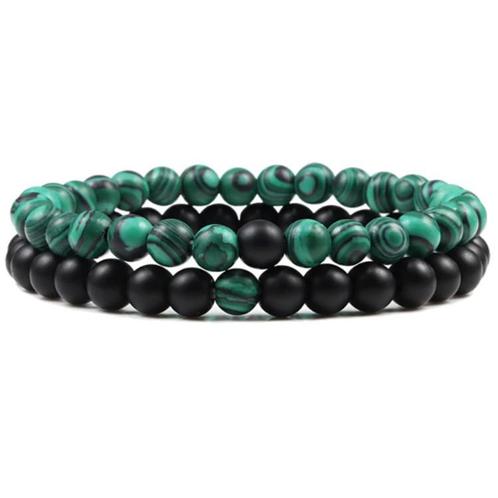 Fako Bijoux® - Dubbele Kralen Armband - 6mm - Twee, Sieraden, Tassen en Uiterlijk, Armbanden, Verzenden
