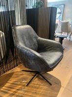 Draaifauteuil Krokoprint Lederlook – Showroommodel NU €599,-, Huis en Inrichting, Fauteuils, Ophalen, Nieuw, 75 tot 100 cm, Echt leer