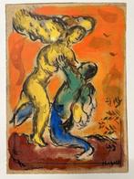 Marc Chagall (1887-1985) - La lutte de Jacob avec lAnge, Antiek en Kunst
