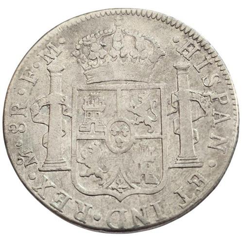 Spanje. Carlos IV. 8 Reales 1790 Mexico F.M, Postzegels en Munten, Munten | Europa | Niet-Euromunten